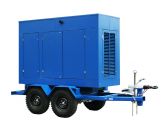 ТСС ЭД-240-Т400-2РПМ2 в погодозащитном кожухе на прицепе с АВР