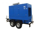 ССМ ЭД-320-Т400-1РКМ2 в шумозащитном кожухе на шасси